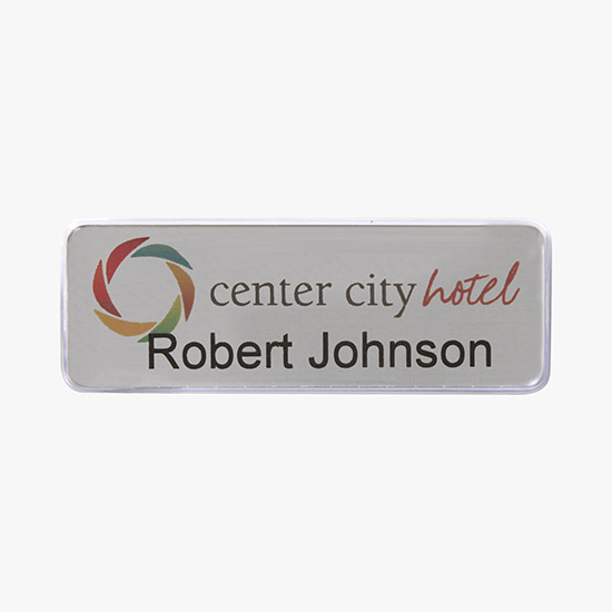 Click-It Reusable Name Badge 1 x 3