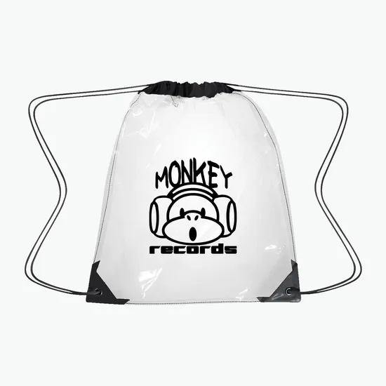 Clear Sport Drawstring Backpack - 17 x 14