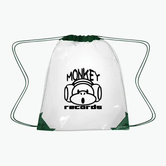 Clear Sport Drawstring Backpack - 17 x 14