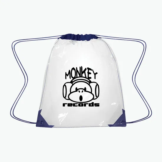 Clear Sport Drawstring Backpack - 17 x 14