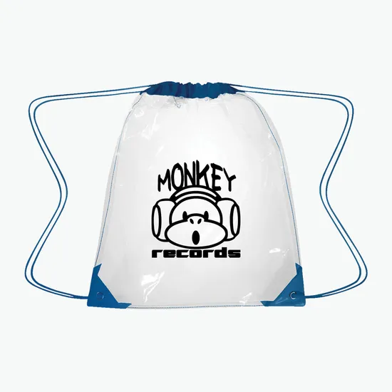Clear Sport Drawstring Backpack - 17 x 14