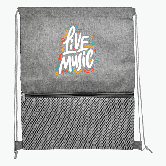 Mesh Pocket Recycled Drawstring Sportpack
