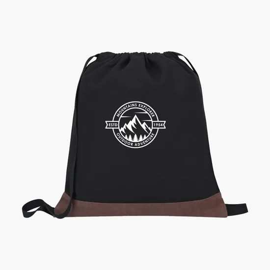 Ivy AWARE™ Recycled 12 oz Cotton Drawstring Bag