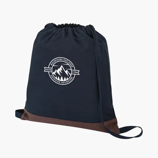 Ivy AWARE™ Recycled 12 oz Cotton Drawstring Bag