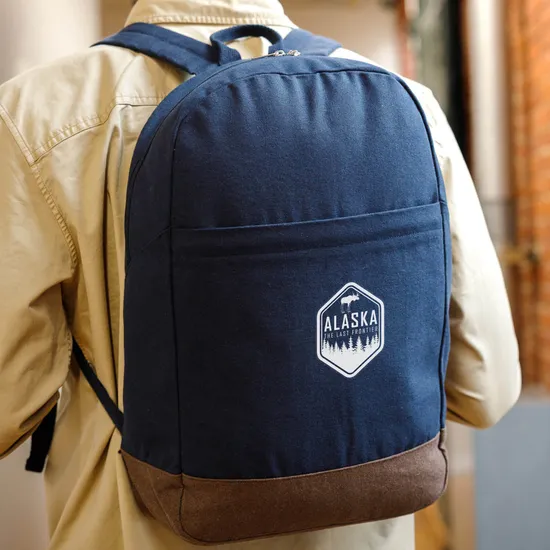 Ivy AWARE™ Recycled 12oz Cotton Laptop Backpack
