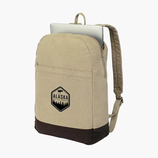 Ivy AWARE™ Recycled 12oz Cotton Laptop Backpack