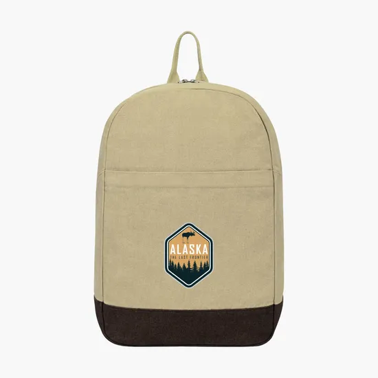 Ivy AWARE™ Recycled 12oz Cotton Laptop Backpack - Full Color