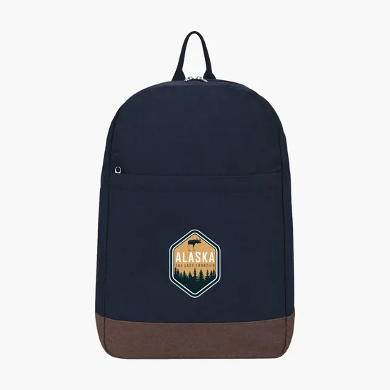 Ivy AWARE™ Recycled 12oz Cotton Laptop Backpack - Full Color
