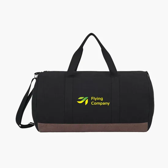 Ivy AWARE™ Recycled 12oz Cotton Barrel Duffel - Full Color