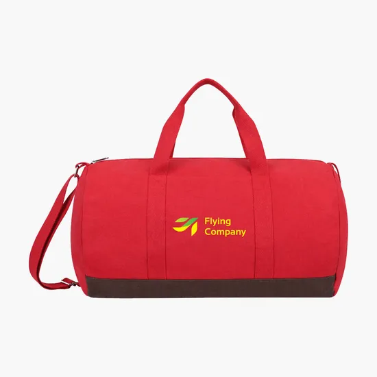 Ivy AWARE™ Recycled 12oz Cotton Barrel Duffel - Full Color