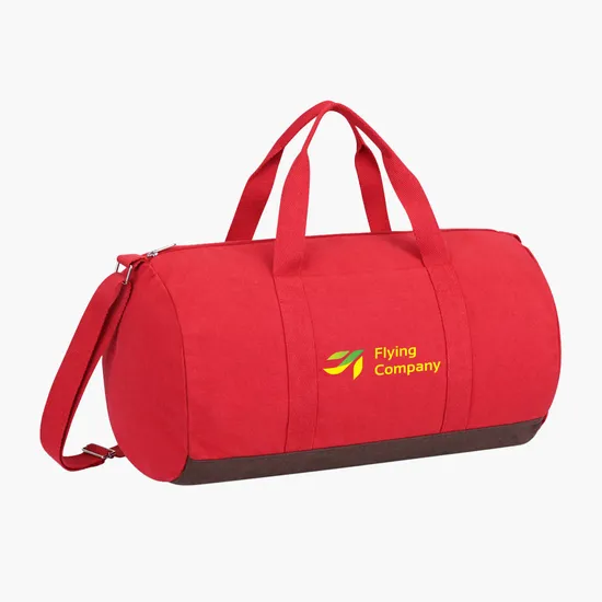 Ivy AWARE™ Recycled 12oz Cotton Barrel Duffel - Full Color