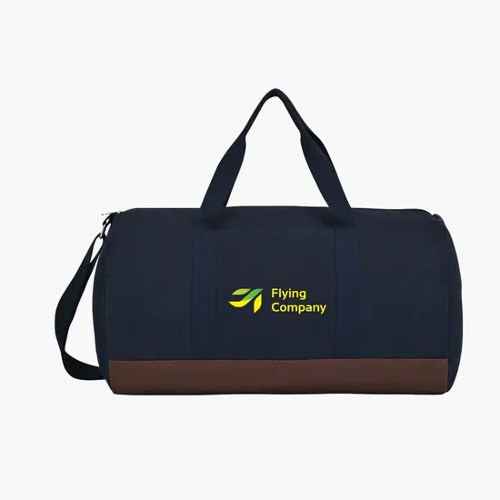 Ivy AWARE™ Recycled 12oz Cotton Barrel Duffel - Full Color