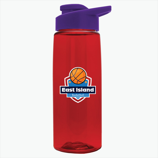 26 oz. Tritan Flair Bottle with Drink-Thru Lid - Full Color