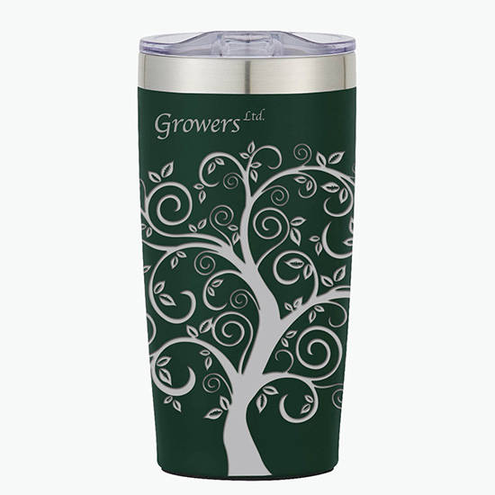 20 oz. Powder-Coated Two-Tone Himalayan Tumbler - Full Laser