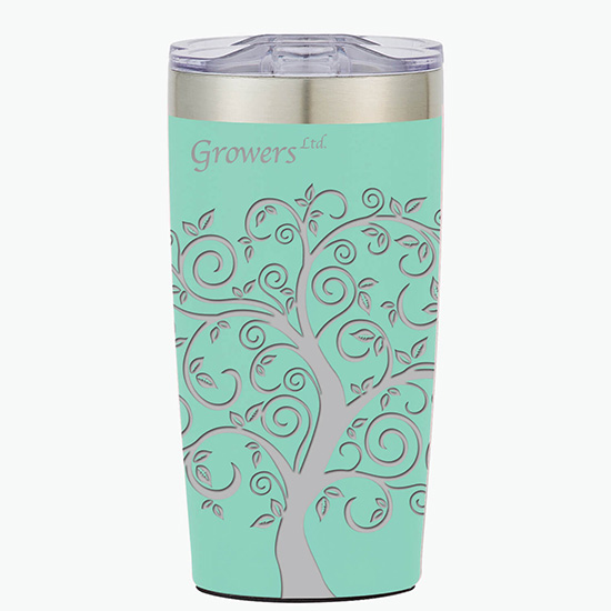 20 oz. Powder-Coated Two-Tone Himalayan Tumbler - Full Laser