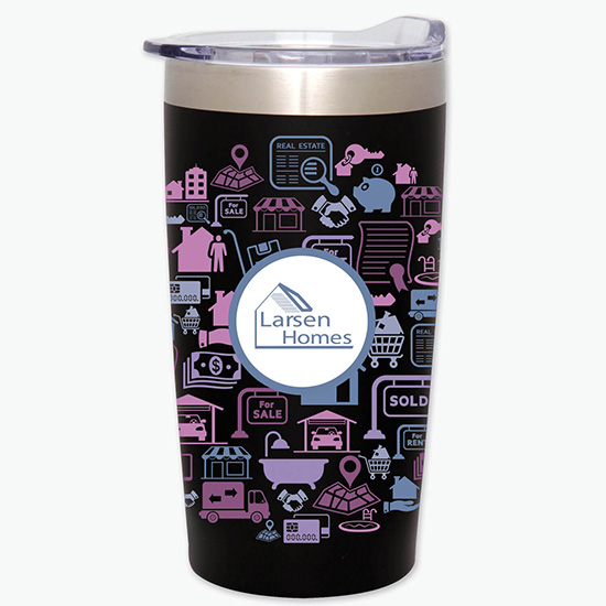 20 oz. Powder-Coated Two-Tone Himalayan Tumbler - Full Coverage Full Color