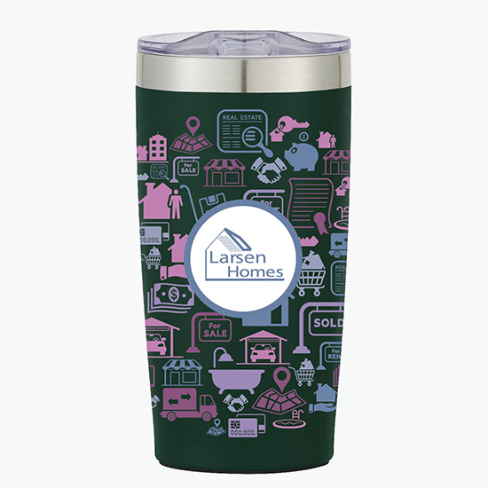 20 oz. Powder-Coated Two-Tone Himalayan Tumbler - Full Coverage Full Color