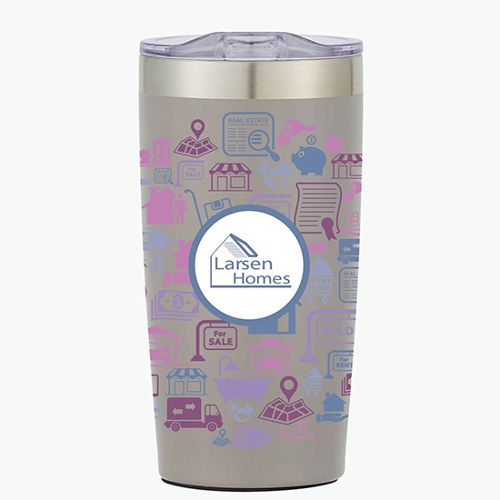 20 oz. Powder-Coated Two-Tone Himalayan Tumbler - Full Coverage Full Color