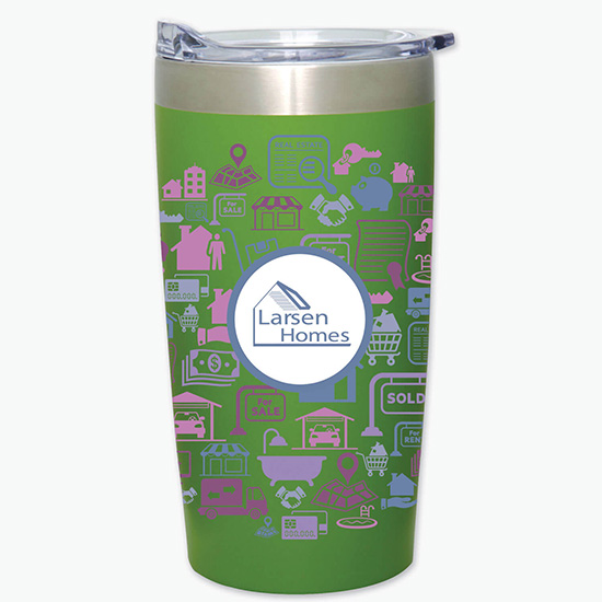 20 oz. Powder-Coated Two-Tone Himalayan Tumbler - Full Coverage Full Color
