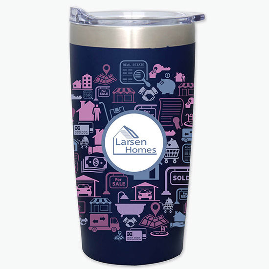 20 oz. Powder-Coated Two-Tone Himalayan Tumbler - Full Coverage Full Color