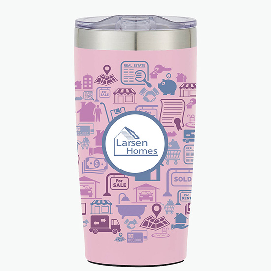20 oz. Powder-Coated Two-Tone Himalayan Tumbler - Full Coverage Full Color