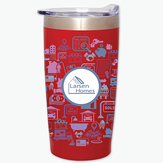 20 oz. Powder-Coated Two-Tone Himalayan Tumbler - Full Coverage Full Color
