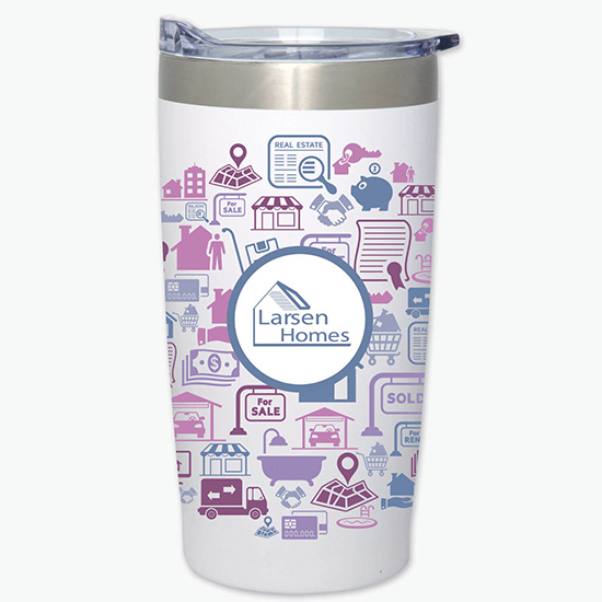 20 oz. Powder-Coated Two-Tone Himalayan Tumbler - Full Coverage Full Color