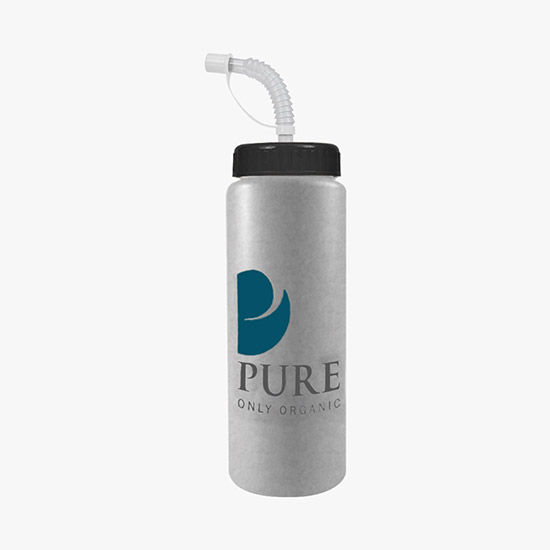 32 oz Guzzler Water Bottle with Straw