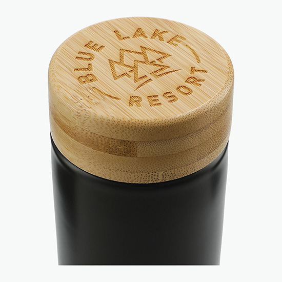 11 oz Arlo Ceramic Tumbler with Bamboo Lid - 24-Hour Production