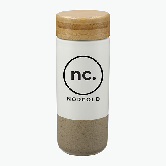 11 oz Arlo Ceramic Tumbler with Bamboo Lid - 24-Hour Production