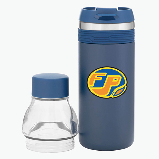 16.9 oz h2go Copper Vacuum Insulated Orion Tumbler-Bottle Combo - Full Color