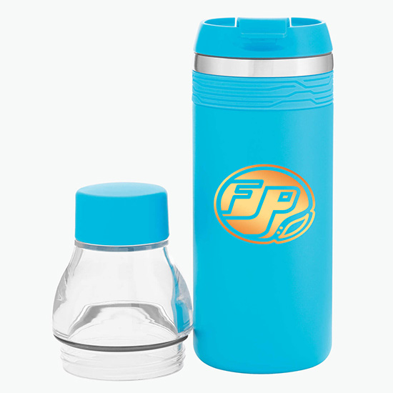 16.9 oz h2go Copper Vacuum Insulated Orion Tumbler-Bottle Combo - Foil