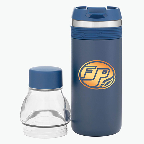 16.9 oz h2go Copper Vacuum Insulated Orion Tumbler-Bottle Combo - Foil
