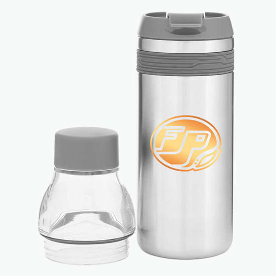 16.9 oz h2go Copper Vacuum Insulated Orion Tumbler-Bottle Combo - Foil
