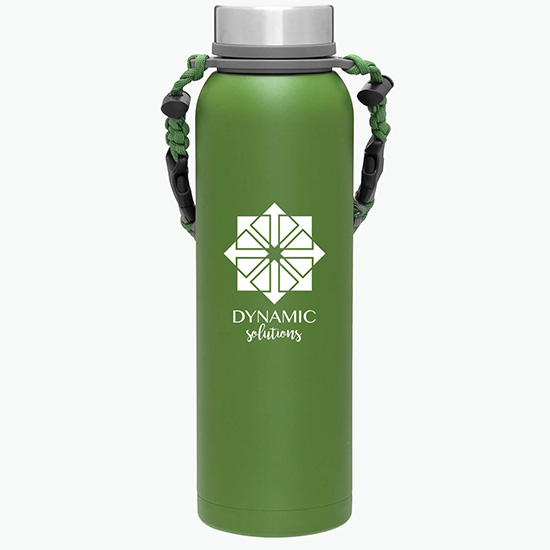 32 oz h2go Copper Vacuum Insulated Pine Bottle with Removable Strap Handle