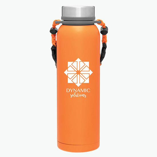 32 oz h2go Copper Vacuum Insulated Pine Bottle with Removable Strap Handle