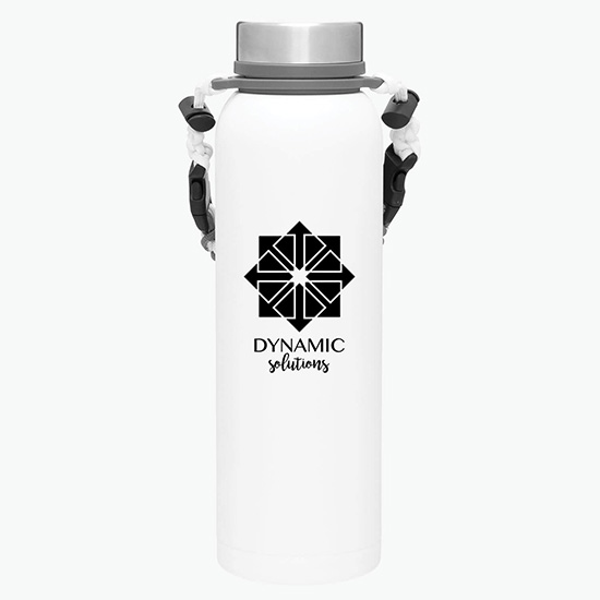 32 oz h2go Copper Vacuum Insulated Pine Bottle with Removable Strap Handle