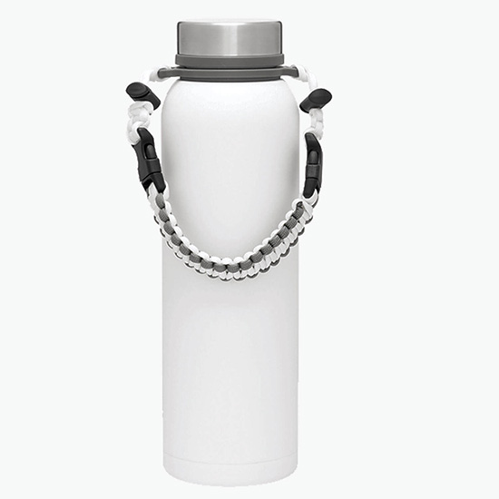 32 oz h2go Copper Vacuum Insulated Pine Bottle with Removable Strap Handle - Foil