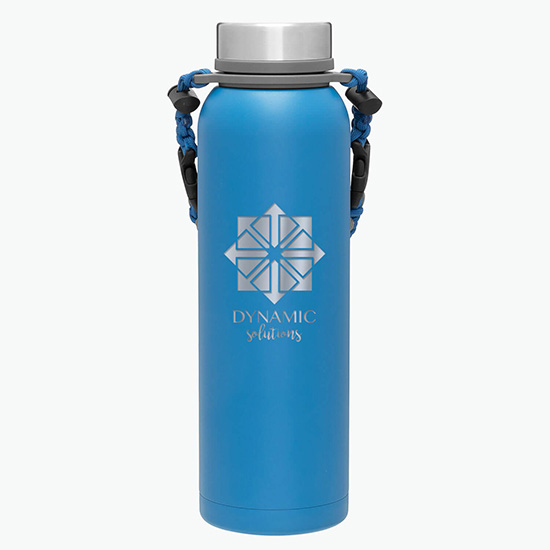 32 oz h2go Copper Vacuum Insulated Pine Bottle with Removable Strap Handle - Engraved