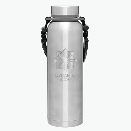 32 oz h2go Copper Vacuum Insulated Pine Bottle with Removable Strap Handle - Engraved