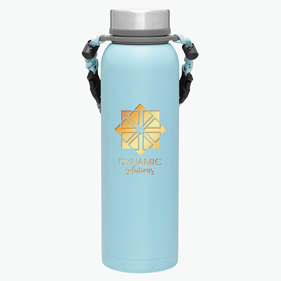 32 oz h2go Copper Vacuum Insulated Pine Bottle with Removable Strap Handle - Foil
