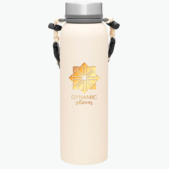 32 oz h2go Copper Vacuum Insulated Pine Bottle with Removable Strap Handle - Foil