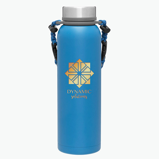 32 oz h2go Copper Vacuum Insulated Pine Bottle with Removable Strap Handle - Foil