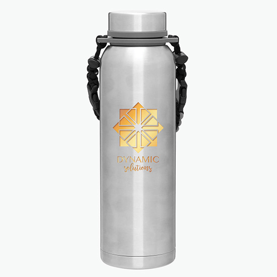 32 oz h2go Copper Vacuum Insulated Pine Bottle with Removable Strap Handle - Foil