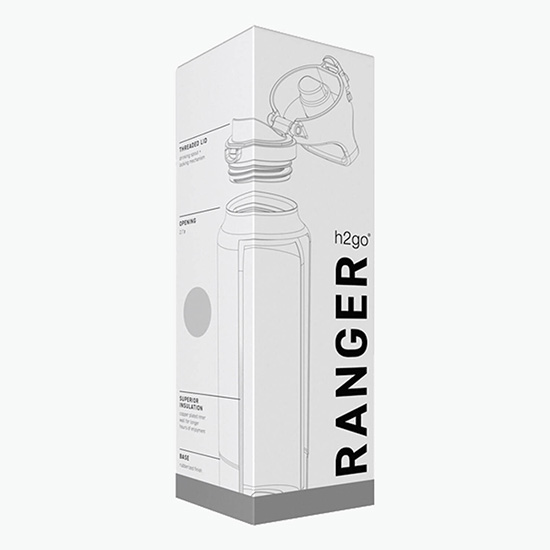 25 oz h2go Copper Vacuum Insulated Ranger Bottle