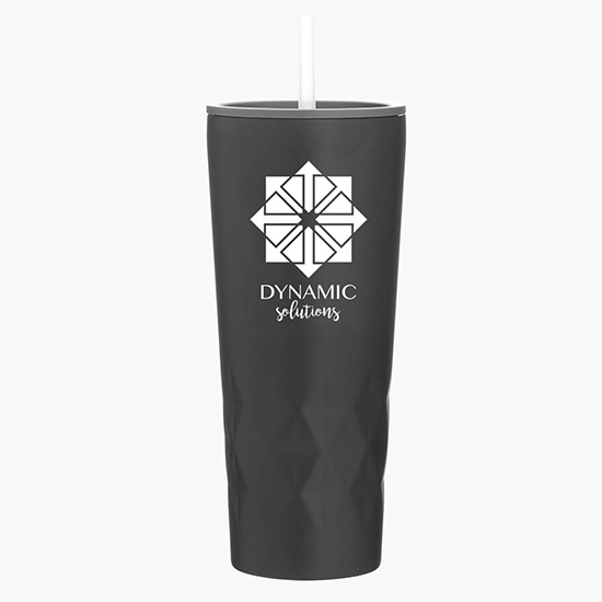 20.9 oz Copper Vacuum Insulated Triad Tumbler with Straw