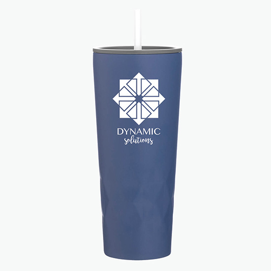 20.9 oz Copper Vacuum Insulated Triad Tumbler with Straw