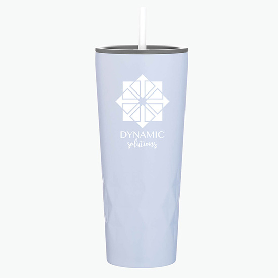 20.9 oz Copper Vacuum Insulated Triad Tumbler with Straw