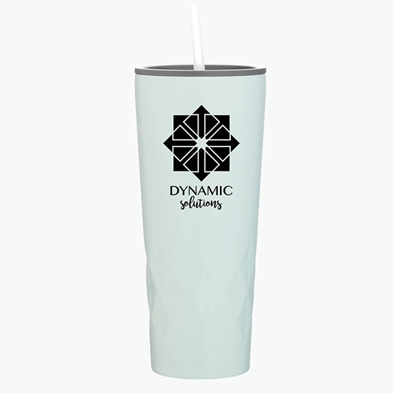 20.9 oz Copper Vacuum Insulated Triad Tumbler with Straw