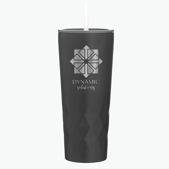 20.9 oz Copper Vacuum Insulated Triad Tumbler with Straw - Engraved